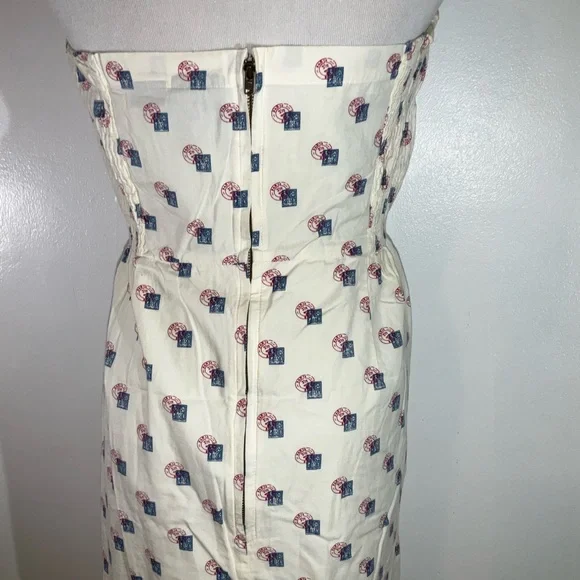 Anthropologie Cream Halter Sheath Midi Dress - Picture 8 of 14